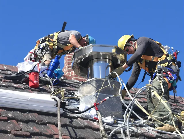 Protective chimney cap installed by North Tustin Chimney Sweep in North Tustin, CA