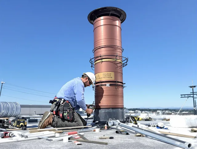 Installed chimney liner by North Tustin Chimney Sweep in North Tustin, CA