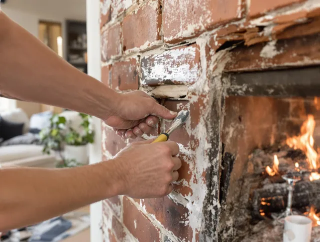 Routine fireplace repair by North Tustin Chimney Sweep in North Tustin, CA