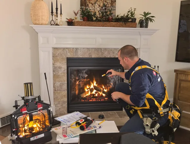 Safety-focused fireplace inspection by North Tustin Chimney Sweep in North Tustin, CA