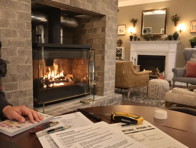 North Tustin Chimney Sweep verifying fireplace safety measures in North Tustin, CA