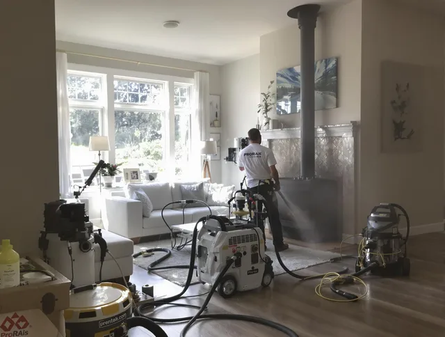 Soot removal service by North Tustin Chimney Sweep for a fireplace in North Tustin, CA
